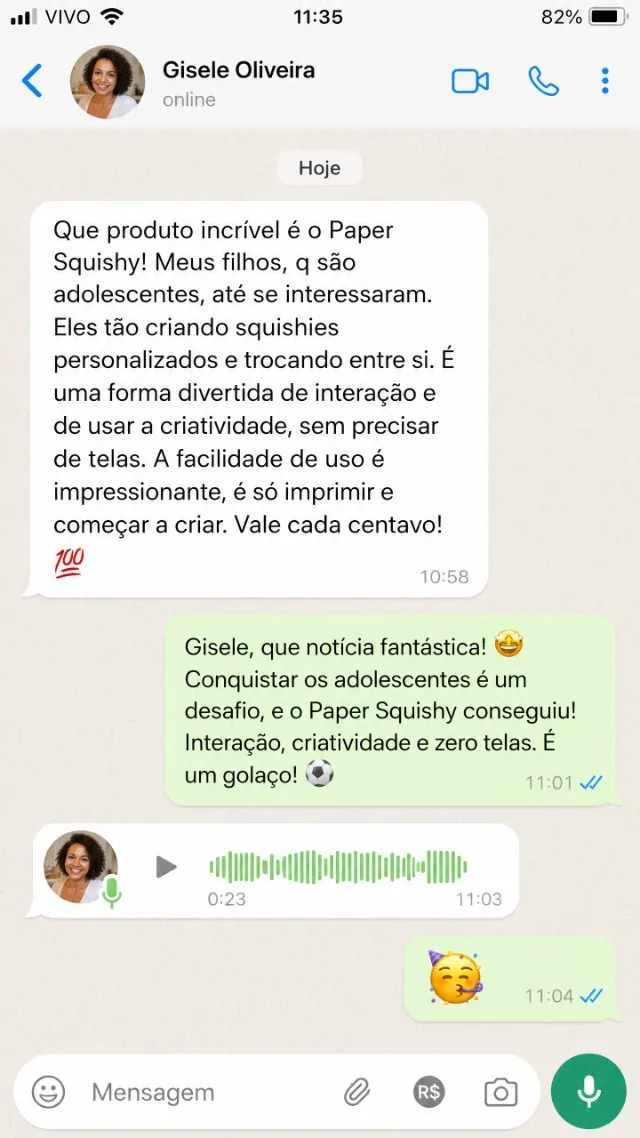 Print de conversa real no WhatsApp 10