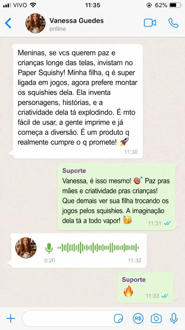 Print de conversa real no WhatsApp 8